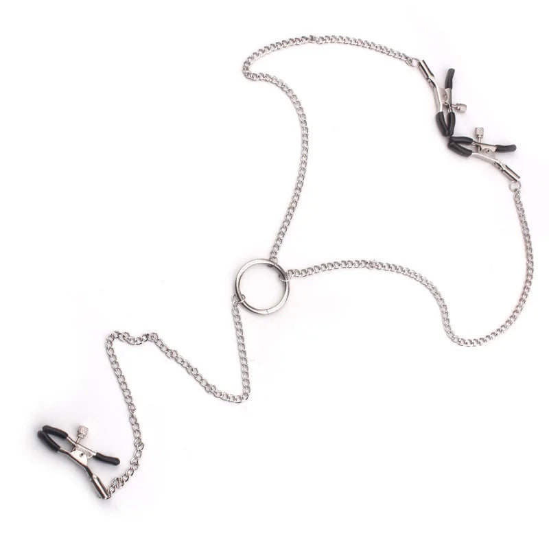Pinces à Mamelons & Stimulateur Clitoris BDSM – Accessoires Adultes