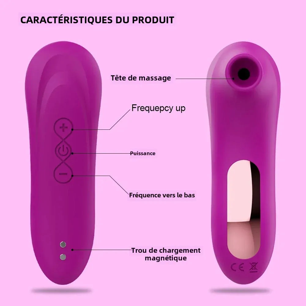 Stimulateur Clitoris & Mamelons – Aspirateur Sensoriel pour Femme