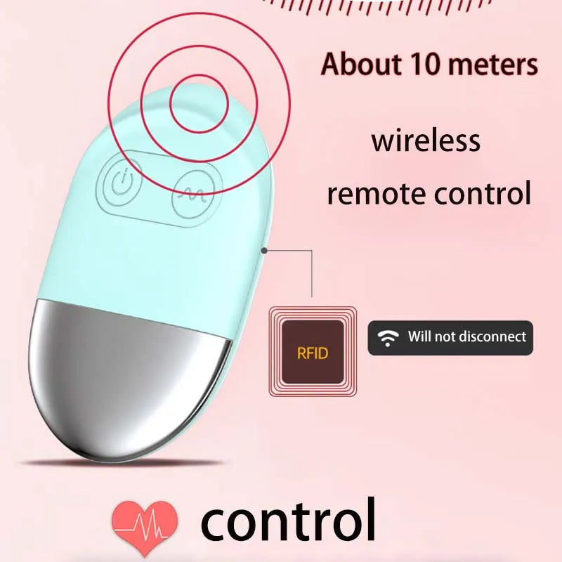 Vibromasseur Télécommandé Sans Fil 10 Vitesses – Stimulateur Clitoris pour Femme