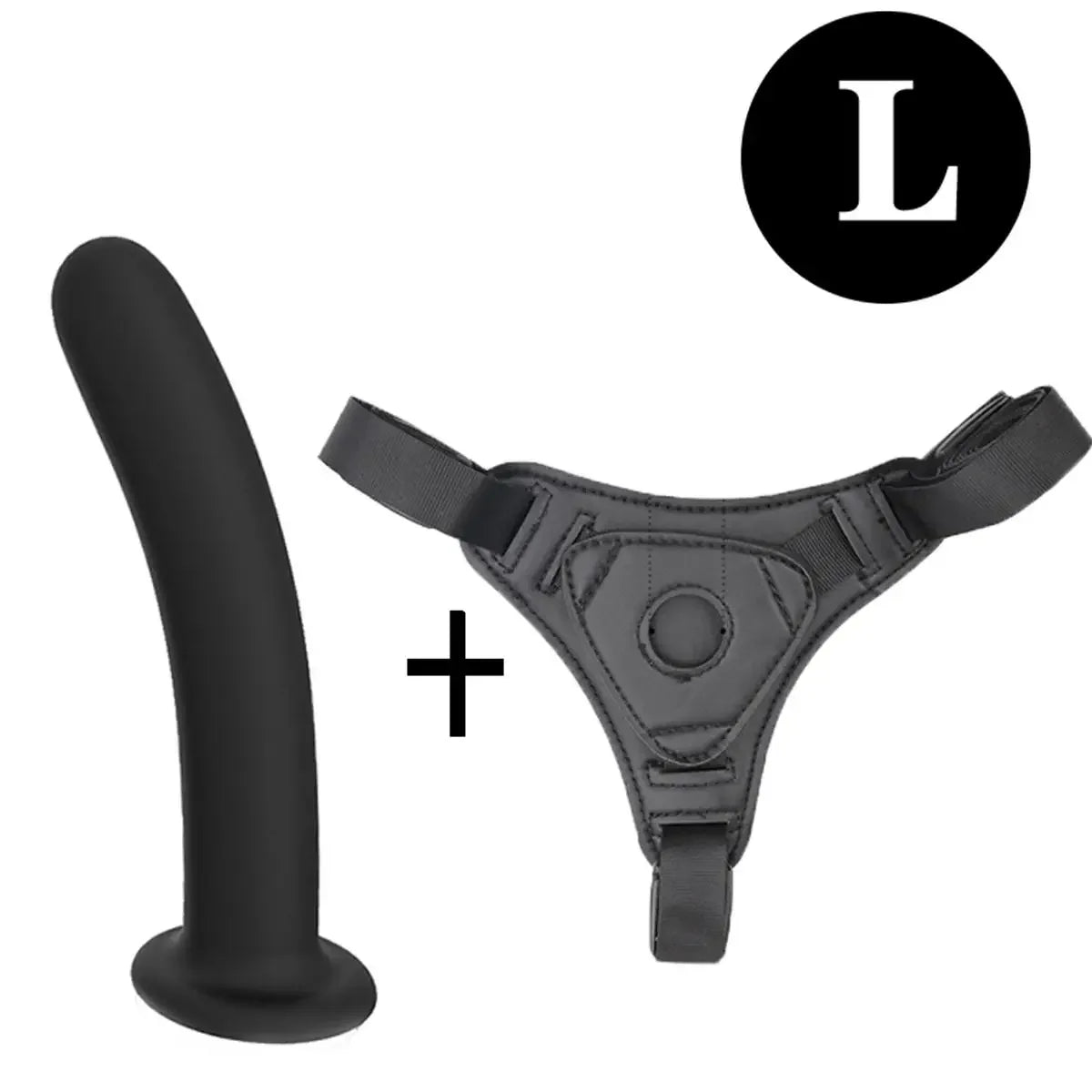 Strapon Harnais avec Gode – Violet & Noir | Jouet Adulte Couple & Lesbien