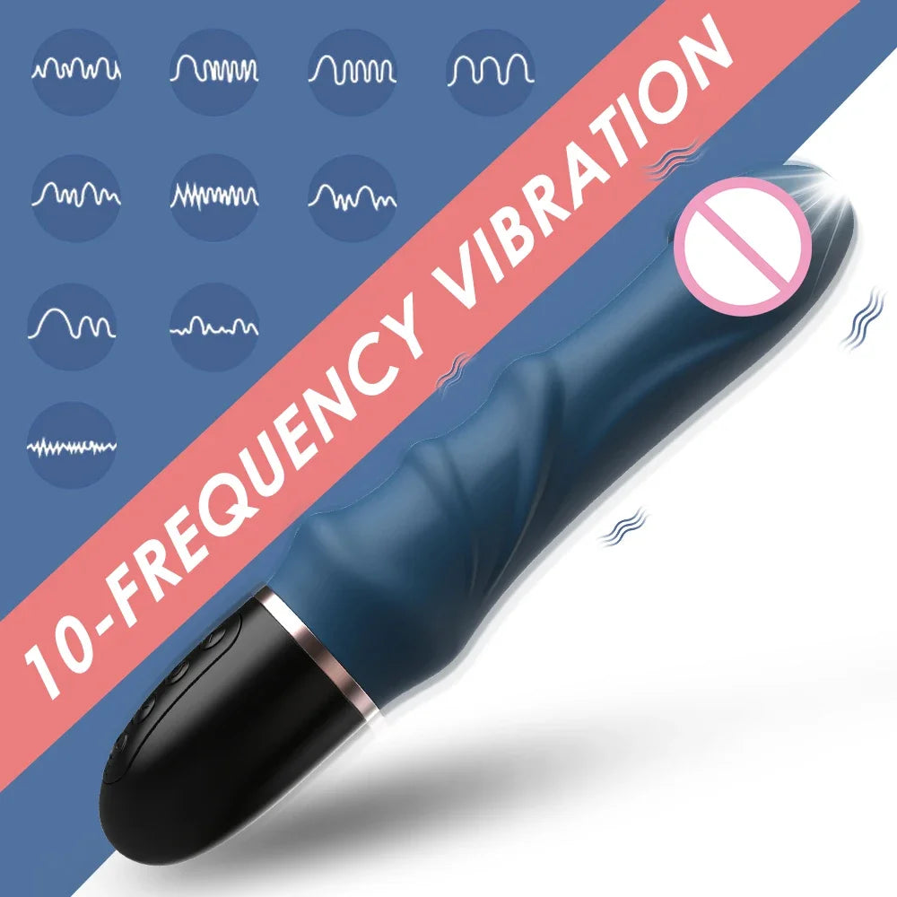 Vibromasseur G-Spot 10 Modes – Masseur Intime Rechargeable pour Femme