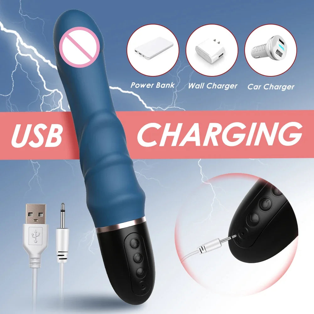 Vibromasseur G-Spot 10 Modes – Masseur Intime Rechargeable pour Femme