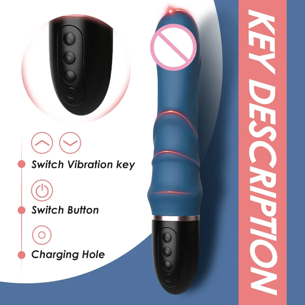 Vibromasseur G-Spot 10 Modes – Masseur Intime Rechargeable pour Femme