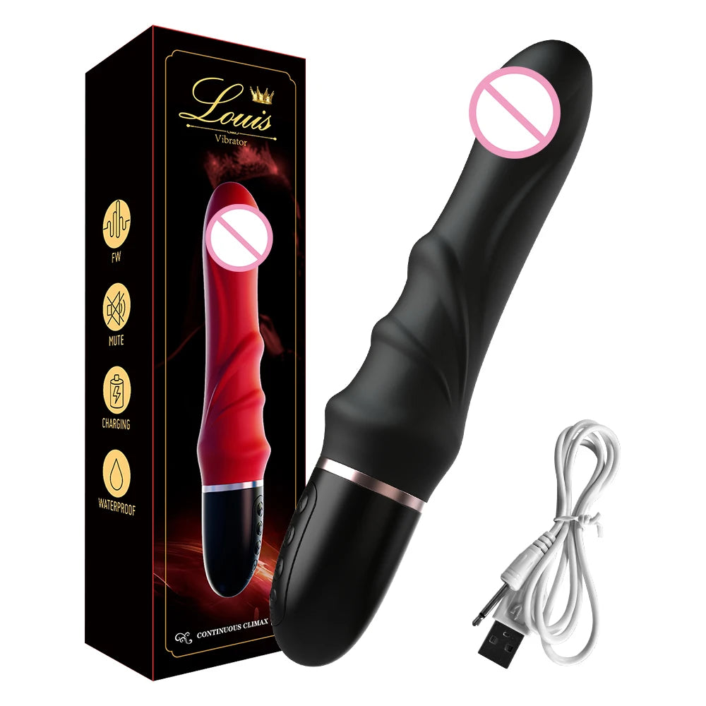 Vibromasseur G-Spot 10 Modes – Masseur Intime Rechargeable pour Femme